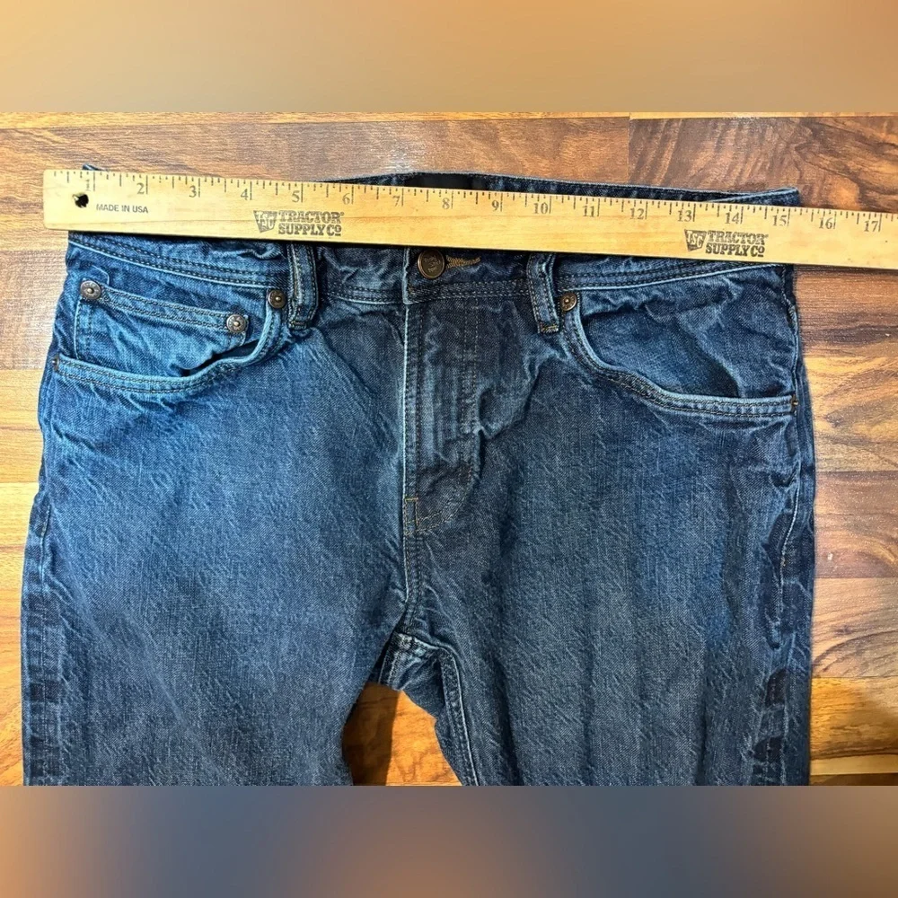 Todd Shelton Selvedge Jeans Men’s 33x29 Pro Soft Slim Fit USA Made Dark Wash